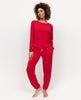 Montana Womens Red Slouch Jersey Pyjama Set