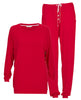 Montana Womens Red Slouch Jersey Pyjama Set