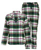 Forrest Womens Green Brushed Check Pyjama Set