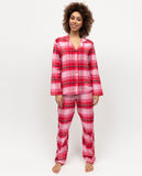 Noelle Womens Brushed Check Pyjama Set