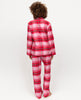 Noelle Womens Red Brushed Check Pyjama Set