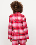 Noelle Womens Brushed Check Pyjama Top