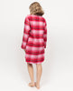 Noelle Womens Red Brushed Check Nightshirt