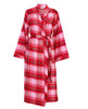 Noelle Womens Brushed Check Long Dressing Gown