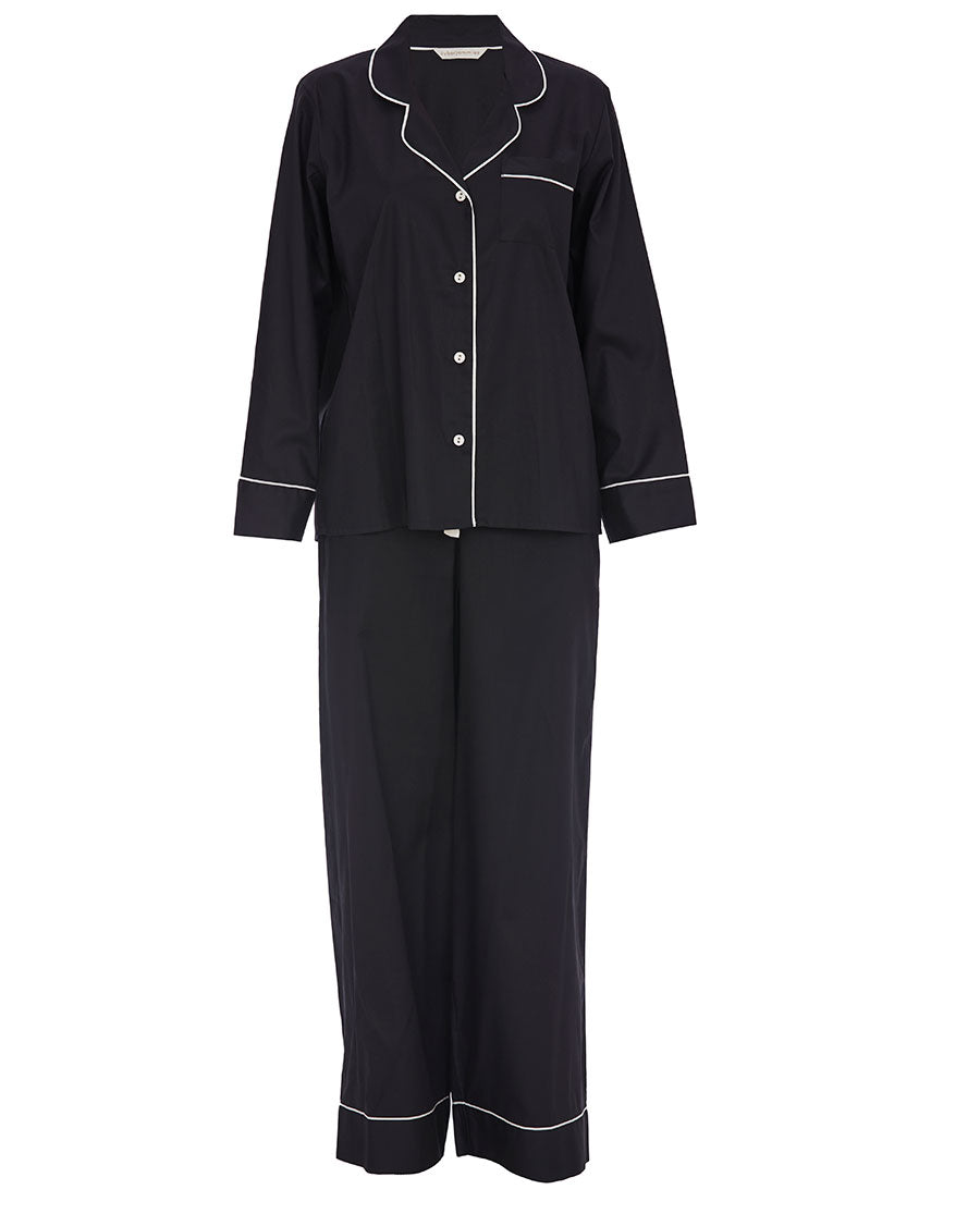 Womens Hotel Pyjamas Black