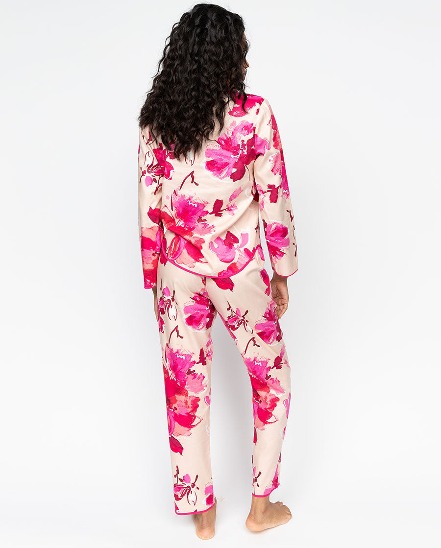 Aria Womens Floral Print Pyjama Top