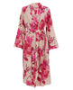 Aria Womens Floral Print Long Dressing Gown