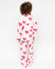 Aria Womens Heart Printed Jersey Wide Leg Pyjama Set