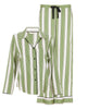 Nancy Womens Printed Stripe Wide Leg Pyjama Set