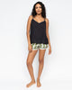 Nancy Womens Modal Cami and Printed Stripe Shorty Set