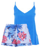 Lyla Womens Modal Cami and Floral Print Shorty Set