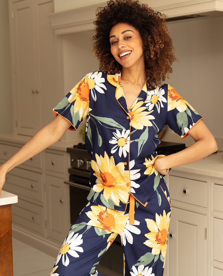 Elenie Printed Floral Pyjama Set