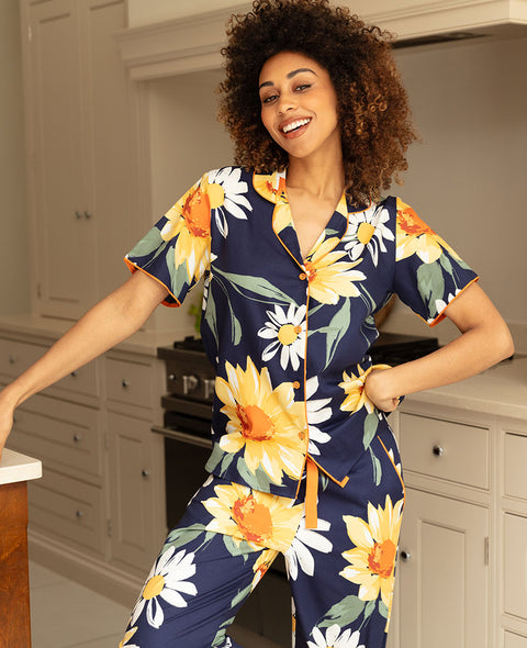 Georgina Womens Floral Print Pyjama Set