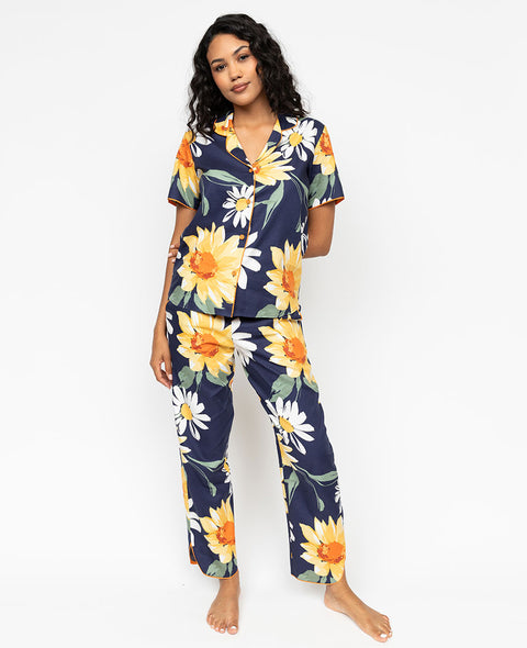 Georgina Womens Floral Print Pyjama Set