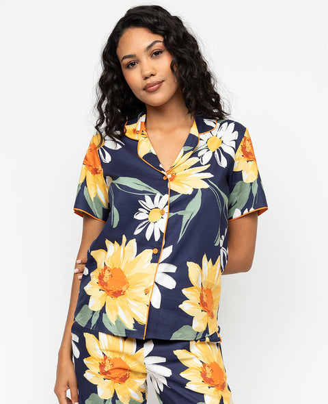 Georgina Womens Floral Print Pyjama Top