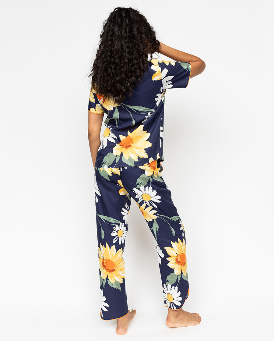 Georgina Womens Floral Print Pyjama Top Cyberjammies