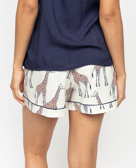 Georgina Womens Giraffe Print Shorts