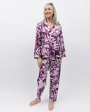 Mary Pyjama-Set mit Blumenmuster und Spitzenbesatz