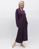 Mary Lace Trim Jersey Long Dressing Gown