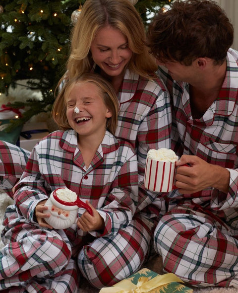 Blaze Red Check Family Matching Pyjama Set
