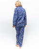 Cecilia Pyjama-Set mit Muschel-Geo-Print und Spitzenbesatz