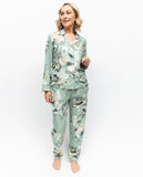 Julia Pyjama-Set mit Blumenmuster und Spitzenbesatz