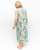 فستان نوم طويل بطبعة زهور من جوليا مزين بالدانتيل