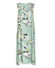 فستان نوم طويل بطبعة زهور من جوليا مزين بالدانتيل