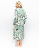 Julia Lace Trim Floral Print Long Dressing Gown