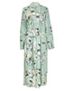 Julia Lace Trim Floral Print Long Dressing Gown
