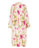 Tessa Lace Trim Floral Print Midi Dressing Gown