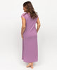 Reena Womens Lace Detail Jersey Cap Sleeve Long Nightdress