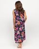Joanna Womens Lace Trim Floral Print Long Nightdress