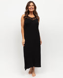 Carolynn Womens Lace Detail Jersey Midi Nightdress