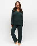 Anne Damen-Pyjama-Set aus Jersey mit Spitzendetail