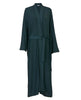 Anne Womens Lace Trim Jersey Long Dressing Gown