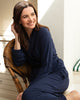 Louisa Womens Lace Detail Jersey Long Dressing Gown