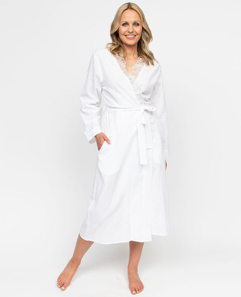 ladies white dressing gowns White Dressing Gowns for Women