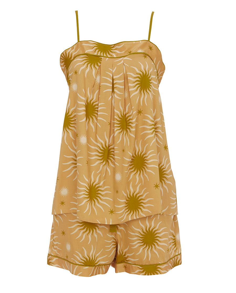 Hoxton Abstract Sun Print Cami and Shorts Set