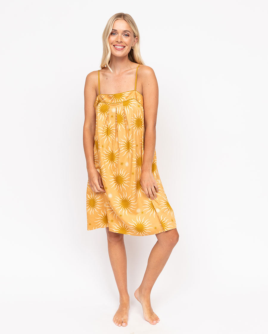 Hoxton Abstract Sun Print Short Nightdress