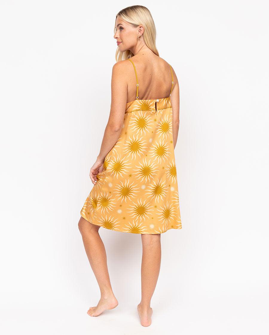 Hoxton Abstract Sun Print Short Nightdress