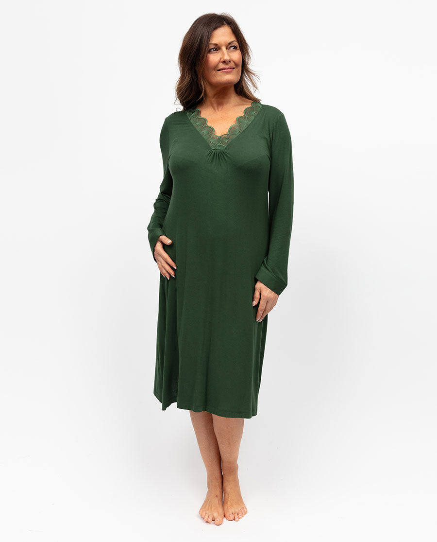 Jade Womens Lace Detail Jersey Short Nightdress