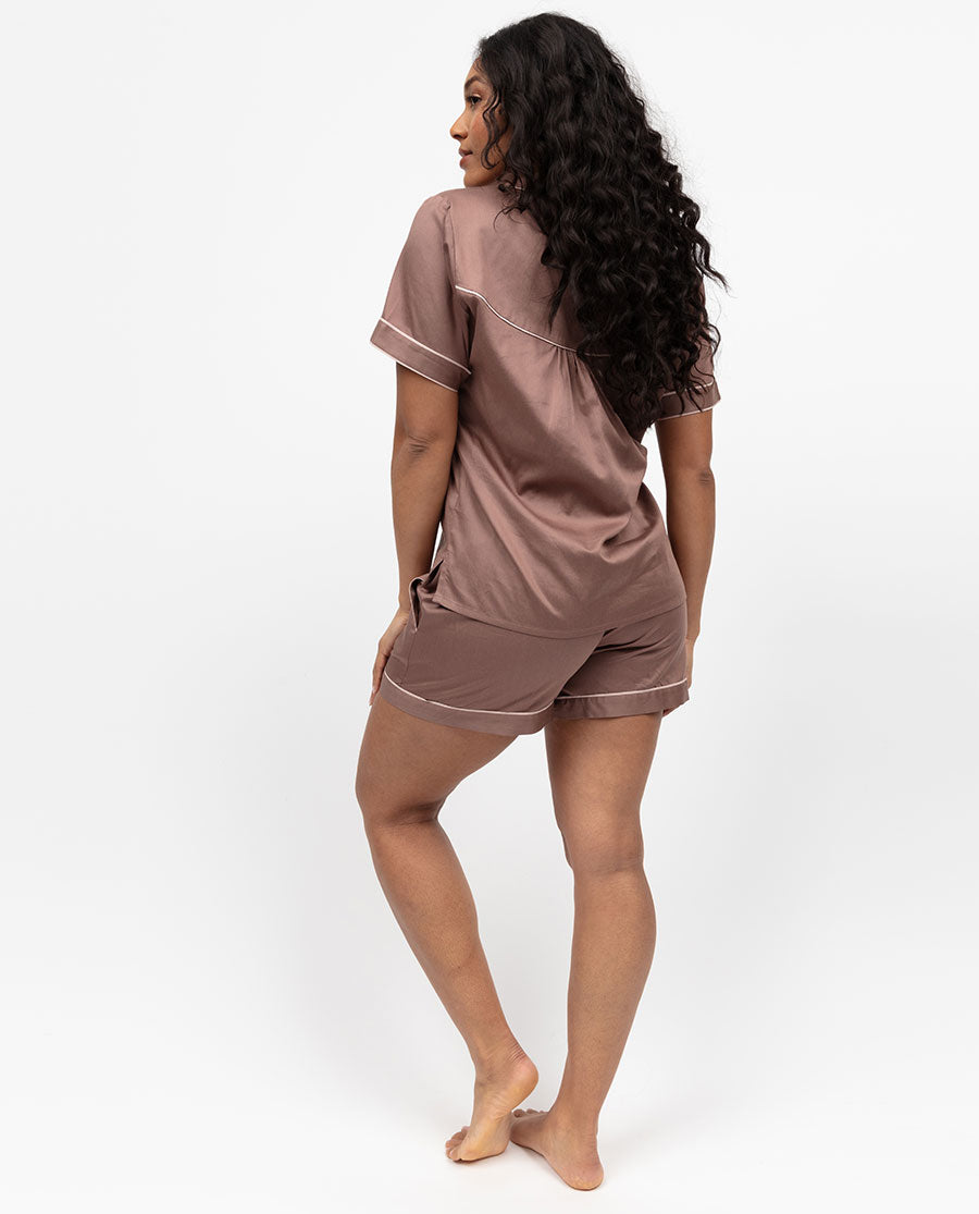 Fulham Mocha Blush Shorty Set