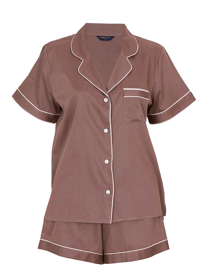 Fulham Mocha Blush Shorty Set