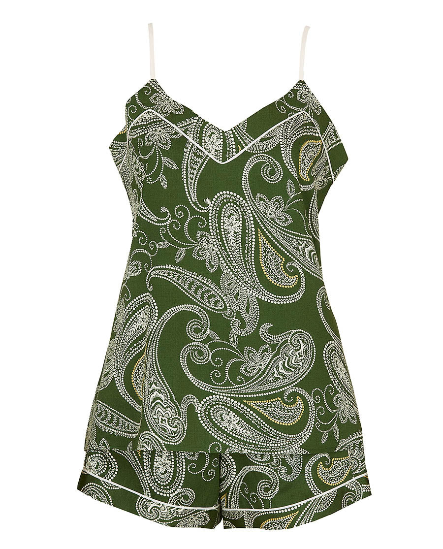 Maida Vale Paisley Print Cami and Shorts Set