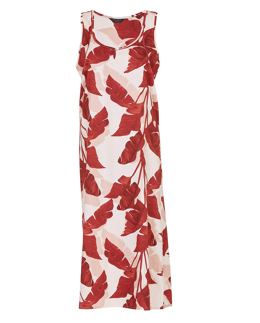 Shoreditch Leaf Print Long Nightdress