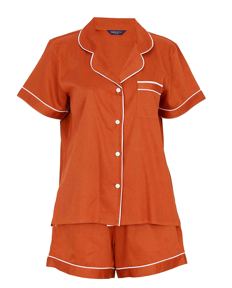 Camden Burnt Orange Shorty Set