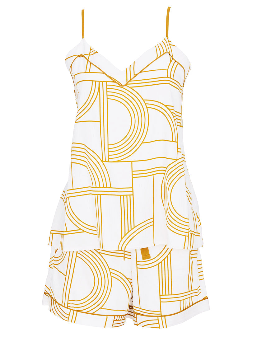 Victoria Geo Print Cami and Shorts Set