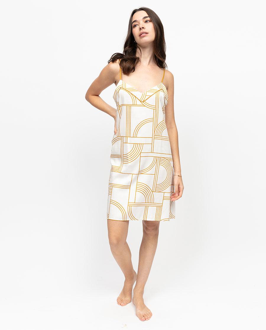 Victoria Geo Print Short Nightdress