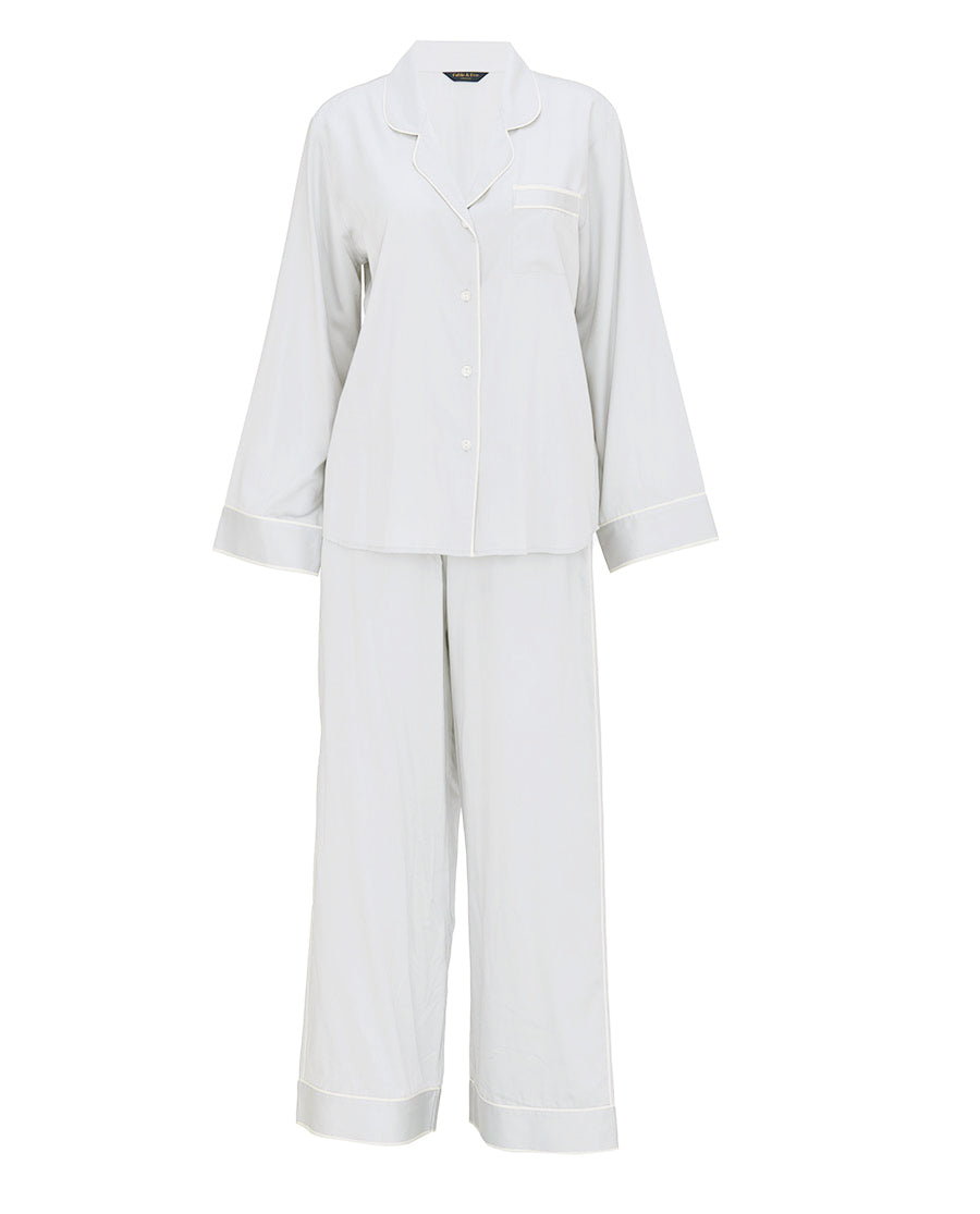Victoria Silver Grey Wide Leg Pyjama Set